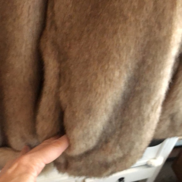 Faux Fur cuffed bomber.  Size M - Picture 3 of 9